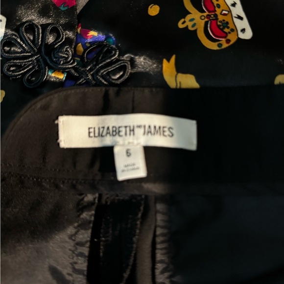 Elizabeth and James Black Hi Rise Jogger Pants sz6 - Picture 6 of 6